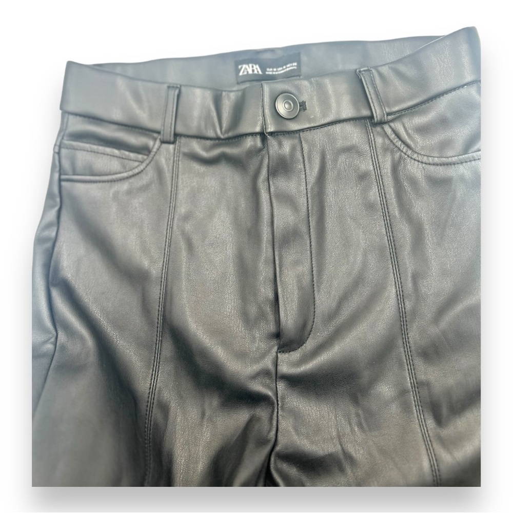 zara faux leather pants - Picture 3 of 5
